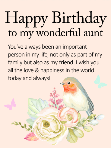 Birthday Wishes for Aunt